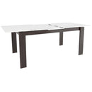  Canadel Downtown Dining Table with Glass Top GRE03866WH18MDCN1 IMAGE 6