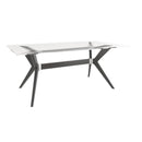  Canadel Downtown Dining Table with Glass Top GRE04072WA59MDPNF/BAS02003NA59MDP IMAGE 1