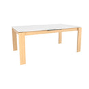  Canadel Downtown Dining Table with Glass Top GRE04072WH02MDCN1 IMAGE 1