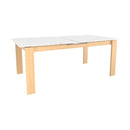  Canadel Downtown Dining Table with Glass Top GRE04072WH02MDCN1 IMAGE 3