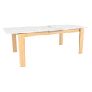  Canadel Downtown Dining Table with Glass Top GRE04072WH02MDCN1 IMAGE 6