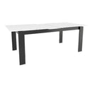  Canadel Downtown Dining Table with Glass Top GRE04072WH05MDCN1 IMAGE 4