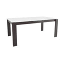  Canadel Downtown Dining Table with Glass Top GRE04072WH13MDCN1 IMAGE 1