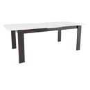  Canadel Downtown Dining Table with Glass Top GRE04072WH13MDCN1 IMAGE 5