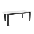  Canadel Downtown Dining Table with Glass Top GRE04072WH63MDCN1 IMAGE 4