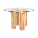  Canadel Round Loft Dining Table with Glass Top GRN04848CL02RLTNF/BAS01005NA02RLT IMAGE 1