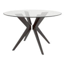  Canadel Round Downtown Dining Table with Glass Top GRN04848CL18MDPNF/BAS01005NA18MDP IMAGE 1