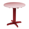  C.R. Plastic Products Generation TB13-05 39” Pub Pedestal Base - Burgundy IMAGE 1