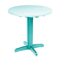  C.R. Plastic Products Generation TB13-09 39” Pub Pedestal Base - Turquoise IMAGE 1