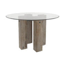  Canadel Round Loft Dining Table with Glass Top GRN04848CL81RLTNF/BAS01005NA81RLT IMAGE 1