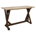  C.R. Plastic Products New Harvest T202-16-07 72" Bar Table - Chocolate/Beige IMAGE 1