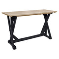  C.R. Plastic Products New Harvest T202-14-07 72" Bar Table - Black/Beige IMAGE 1