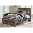  Benchcraft Derekson B200B16 Full Panel Bed with 2 Storage Drawers IMAGE 2
