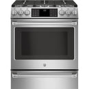  GE Café 30-inch Slide-In Dual-Fuel Range CC2S986SELSS IMAGE 1
