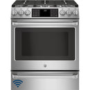  GE Café 30-inch Slide-In Dual-Fuel Range CC2S986SELSS IMAGE 2