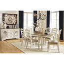  Signature Design by Ashley Oval Realyn Dining Table Realyn D743-35 Oval Dining Room Extension Table (Dining Tables - Oval) IMAGE 10