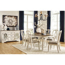  Signature Design by Ashley Oval Realyn Dining Table Realyn D743-35 Oval Dining Room Extension Table (Dining Tables - Oval) IMAGE 12