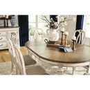  Signature Design by Ashley Oval Realyn Dining Table Realyn D743-35 Oval Dining Room Extension Table (Dining Tables - Oval) IMAGE 3