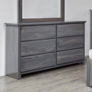  Mako Wood Furniture Autumn 6-Drawer Kids Dresser 6300-40-6 IMAGE 1