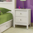 Concept Plus 2-Drawer Nightstand 60-11 2-Drawer Nightstand - White IMAGE 1