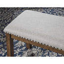  Signature Design by Ashley Moriville Bench Moriville D631-00 Upholstered Bench (Dining Seating - Benches) IMAGE 4