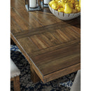  Signature Design by Ashley Moriville Dining Table with Trestle Base Moriville D631-45 Rectangular Dining Room Extension Table (Dining Tables - Rectangle) IMAGE 3
