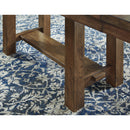  Signature Design by Ashley Moriville Dining Table with Trestle Base Moriville D631-45 Rectangular Dining Room Extension Table (Dining Tables - Rectangle) IMAGE 5