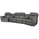  Elran Bailey 4-seat Home Theatre Seating Bailey 4057-HTC4 Curved Home Theater Seating IMAGE 1