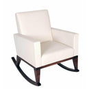  Ateliers St-Jean Lily-Rose Rocking Fabric Chair Lily-Rose Rocking Chair - White IMAGE 1