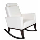  Ateliers St-Jean Lily-Rose Rocking Fabric Chair Lily-Rose Rocking Chair with Headrest - White IMAGE 1