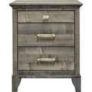  Mako Wood Furniture Acer 3-Drawer Nightstand M-5800-2.5-23 IMAGE 1