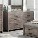  MEQ 6-Drawer Dresser 8333 Dresser - Taupe IMAGE 1