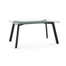  Amisco Lidya Dining Table with Glass Top 50936_25/90260 IMAGE 1