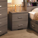  MEQ 2-Drawer Kids Nightstand 1466 Kids Nightstand - Charcoal IMAGE 1