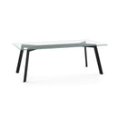  Amisco Lidya Dining Table with Glass Top 50984_25/90273 IMAGE 1