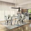  Amisco Lidya Dining Table with Glass Top 50984_25/90273 IMAGE 3