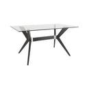 Canadel Downtown Dining Table with Glass Top GRE03660CL30MDPF/BAS02001NA30MDP IMAGE 1