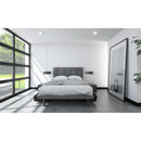  Julien Beaudoin Lyon Queen Upholstered Panel Bed Lyon Queen Panel Bed with Reflexx Base - Stallion Grey IMAGE 3