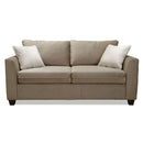  Simmons Upholstery Canada Harper Fabric Full Sleeper Loveseat 1074-73-ALGORA-TAUPE IMAGE 1