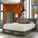  Concept Plus 112 Queen Panel Bed with Storage IMAGE 1