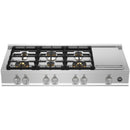  Bertazzoni 48-inch Built-in Duel-Fuel Rangetop with Electric Griddle MAST486GRTBXT IMAGE 1