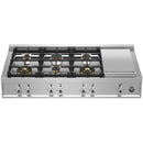  Bertazzoni 48-inch Built-in Dual Fuel Built-in Rangetop with Electric Griddle PROF486GRTBXT IMAGE 1