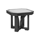  C.R. Plastic Products St. Tropez T31-18-19 24" Square End Table - Slate/Light Grey IMAGE 1