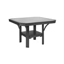  C.R. Plastic Products St. Tropez T35-18-19 45" Square Dining Table - Slate/Light Grey IMAGE 1