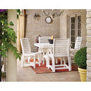  C.R. Plastic Products St. Tropez T35-18-19 45" Square Dining Table - Slate/Light Grey IMAGE 4