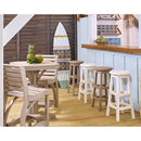  C.R. Plastic Products St. Tropez T36-18-19 Square Counter Pedestal - Slate/Light Grey IMAGE 2
