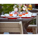  C.R. Plastic Products New Harvest T203-18-19 Wide Dining Table - Slate/Light Grey IMAGE 4