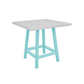  C.R. Plastic Products Generation TB23C-11 Premium Counter Table Legs - Aqua IMAGE 1