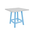  C.R. Plastic Products Generation TB23C-12 Premium Counter Table Legs - Sky Blue IMAGE 1