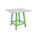  C.R. Plastic Products Generation TB23C-17 Premium Counter Table Legs - Kiwi Lime IMAGE 1